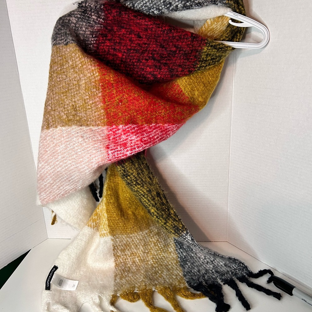 Lucky Brand Scarf thick approximately 72x18in